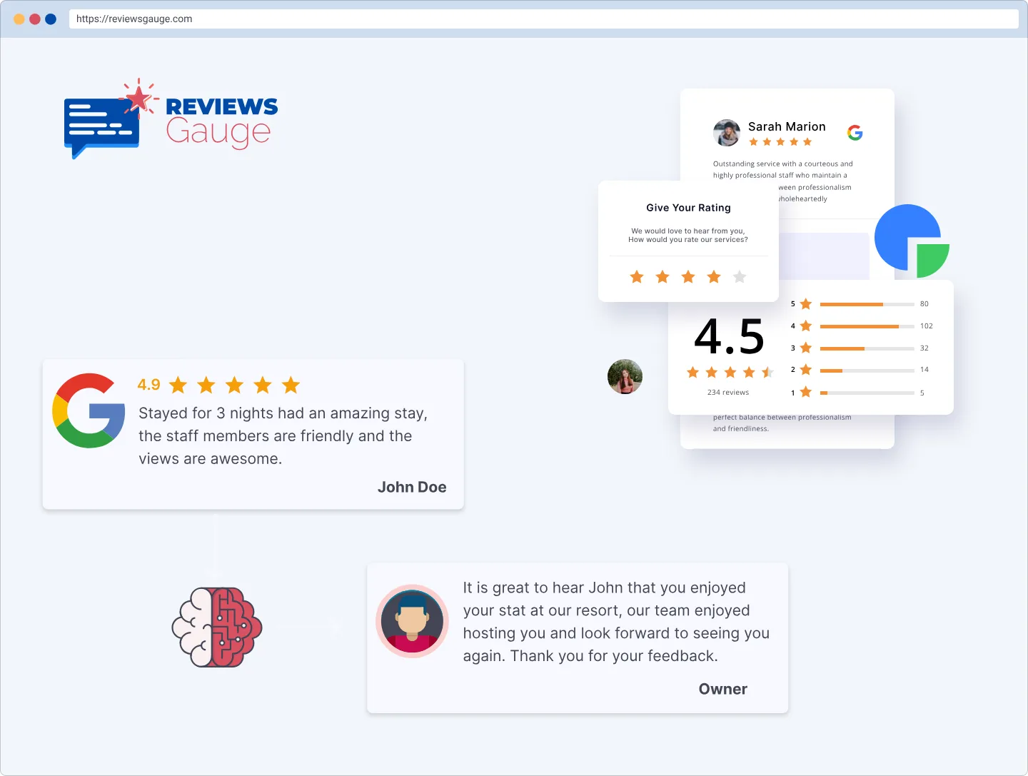 Drafting a professional reply to a client review