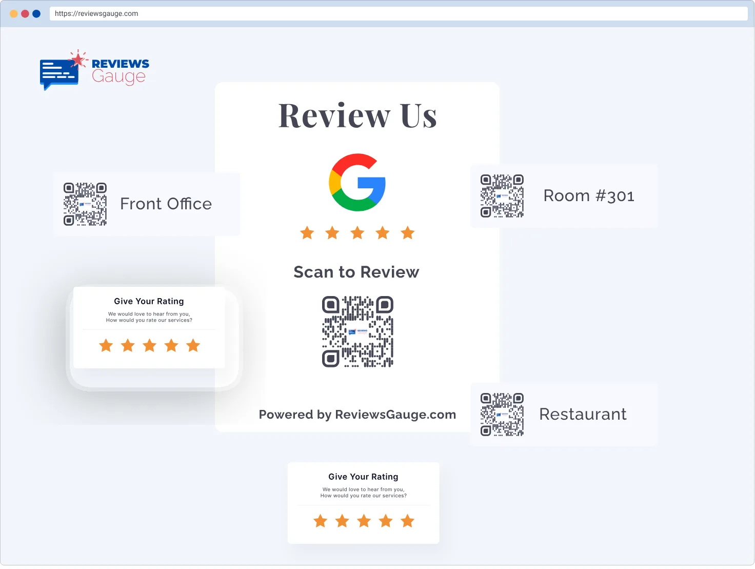 QR and NFC collection options